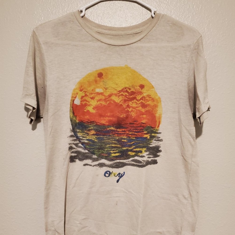 Obey T Shirt - Vivid Sunset - Medium - Rare